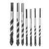 7PCS Twist Drill Bit Set Multifunctional Black Carbide Triangular Twist Drill Bit