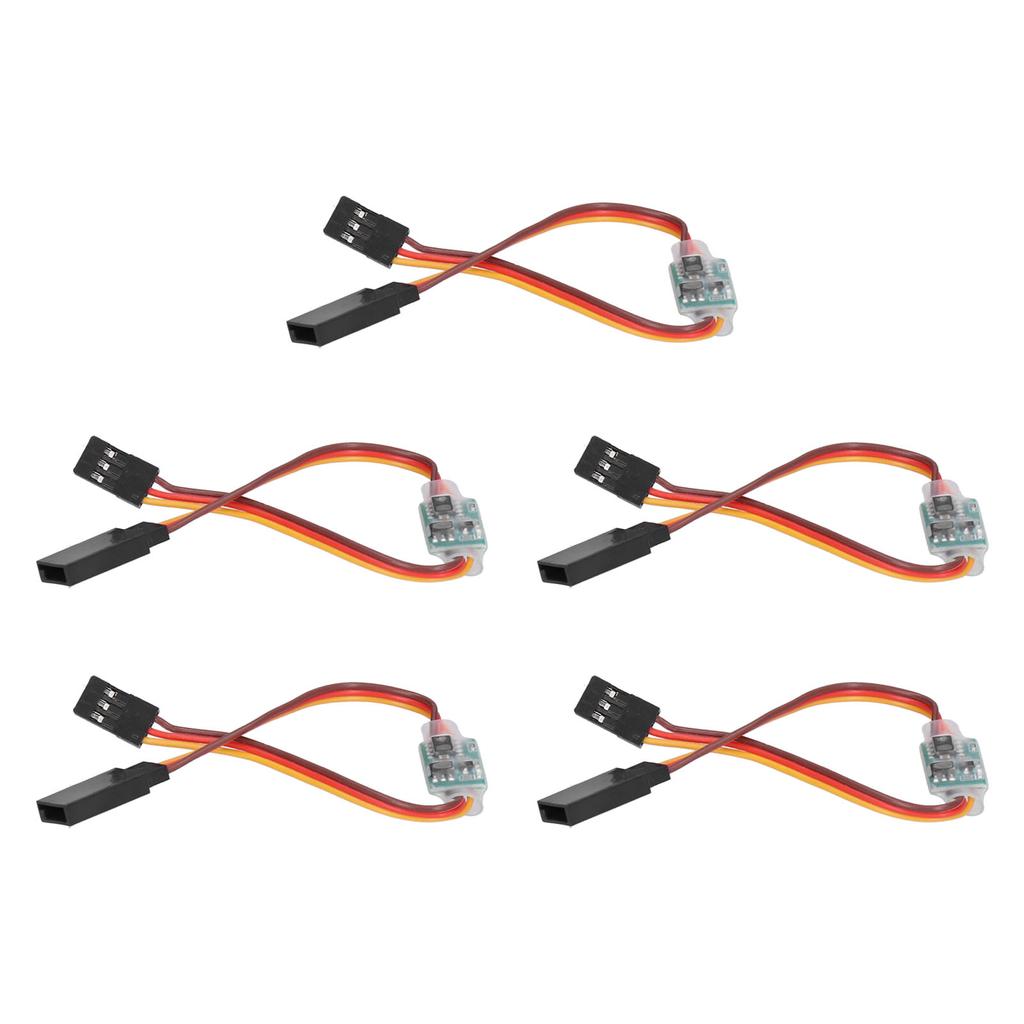 5Pcs Servo Signal Reverser Steering Gear Rotation Inverter for RC Aircraft 3.6V‑24V 5A