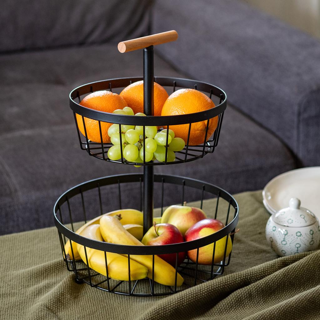 TIERED BASKET FRUIT PLATE LOFT 3107