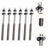 6 Pieces Drum Tension Rods Lug Bolts Screws for Percussion