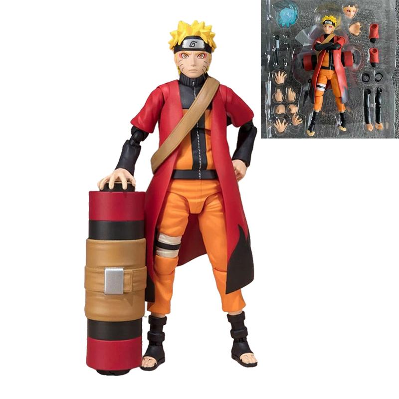 14cm Shf Naruto Shippuden Figures Uchiha Sasuke Action Figure PVC Collectible Ornaments Anime Sasuke Movable Model Toys Gifts