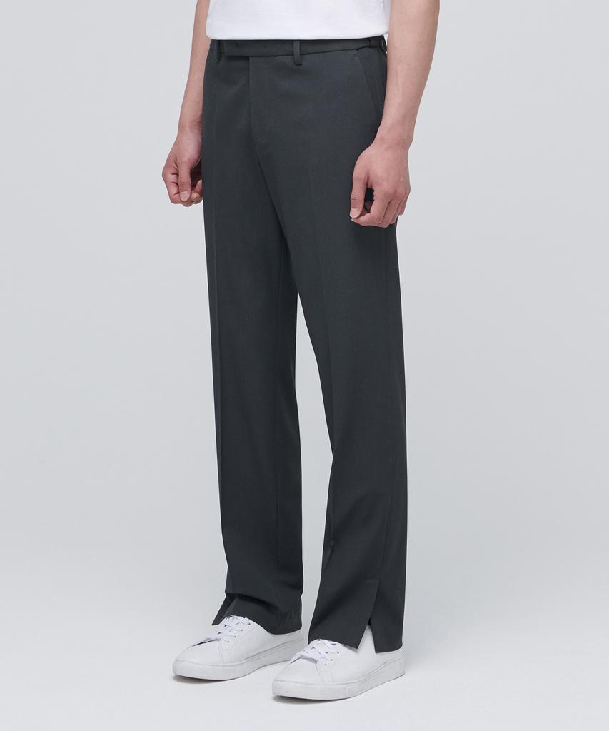 MUSINSA STANDARD Semi-Wide Slit Hidden Banding Slacks [Gray]
