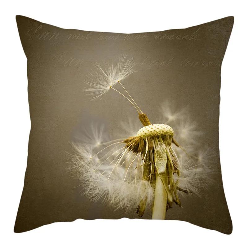 Наволочка с принтом одуванчика Гостиная Офис Дом Наволочка Автомобильные украшения
