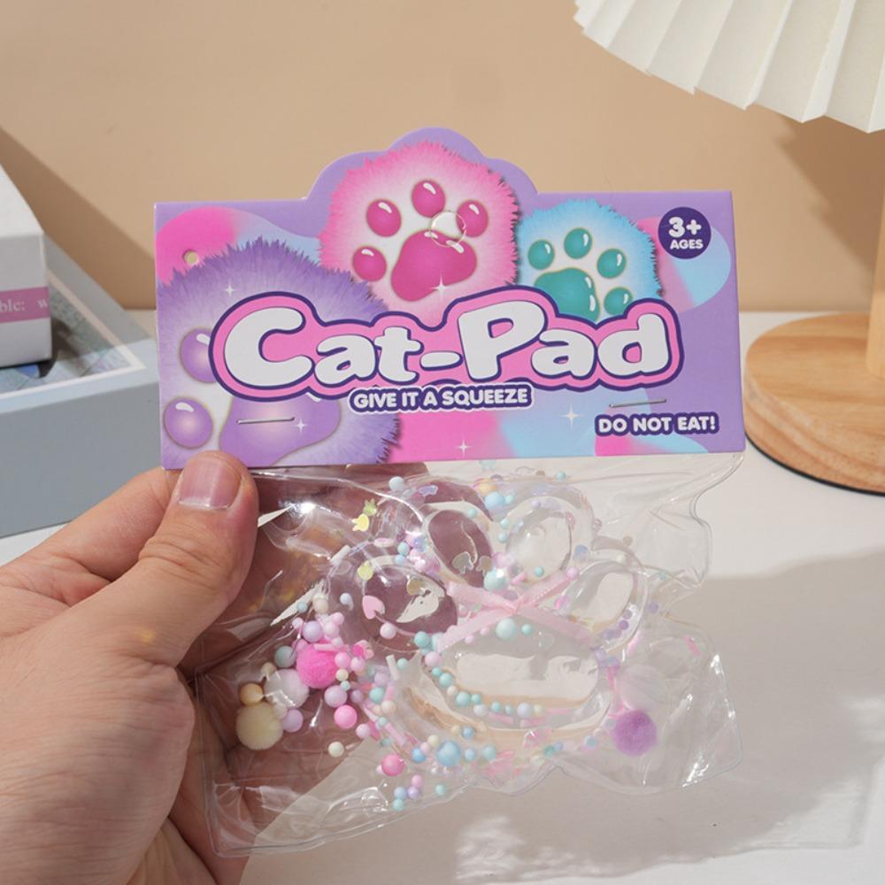 Медленно поднимающаяся игрушка-сквиши, липкие игрушки для снятия стресса, милые игрушки-сквиши в виде кошачьей лапки