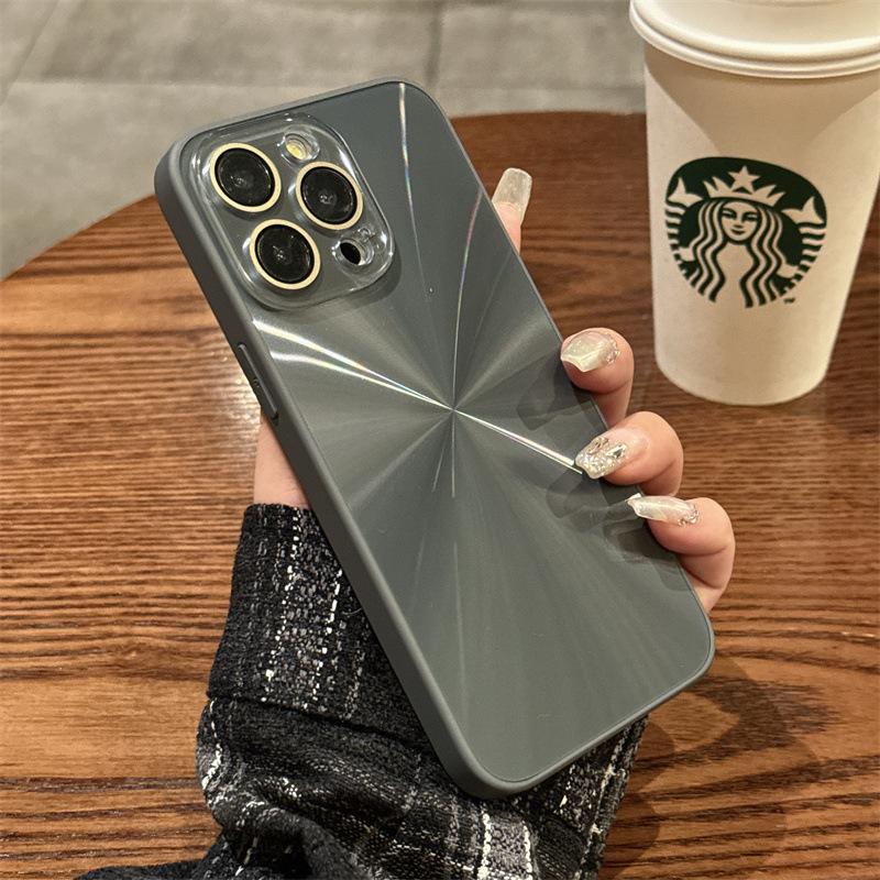 Подходит для iPhone16 Цветной чехол для мобильного телефона с CD-паттерном 'Аврора', Apple 15 Защитная пленка для кристальной линзы, Защитный чехол с улучшенным ощущением 14