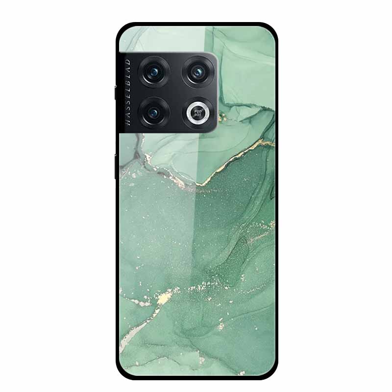 For OnePlus 10 Pro Case Marble Tempered Glass Back Cover Hard Case For OnePlus 10 Pro Shockproof Fundas NE2210 Protective Coque