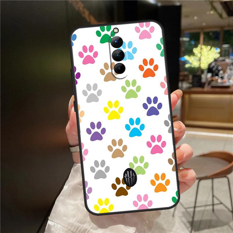 Чехол 'Лапки кошки и собаки' для ZTE Nubia Red Magic 8 8S 9 9S 10 10S 11 Pro Plus 6 7 6S 7S Для RedMagic 10 Air Чехол