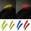 2Pcs Car Wheel Eyebrow Universal Anti-collision Reflective Warning Glossy Car Fender Protector Wheel Arch Mouldings Sticker Vehicle Supplies