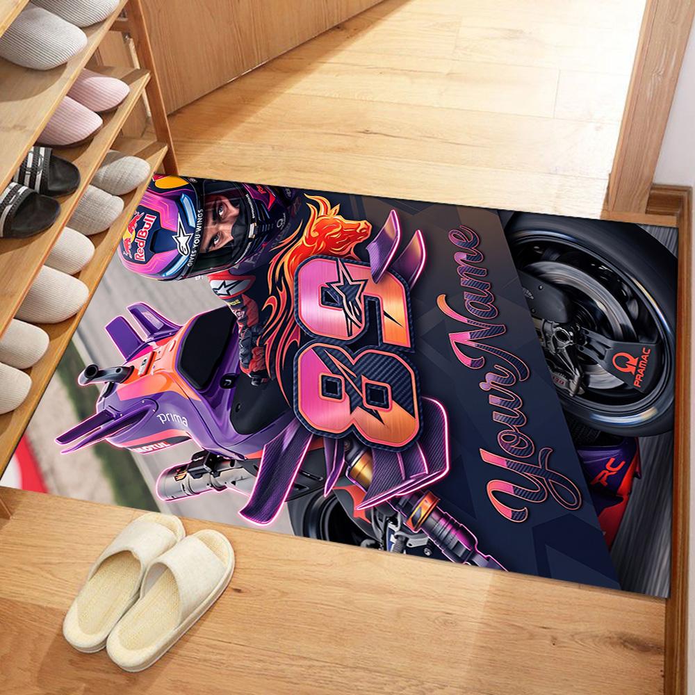 Jorge Lorenzo Customizable Name Floor Rug Office Rug Perfect For Playrooms Living Rooms Study Room Balcony Antislip Carpet Decorate Offices