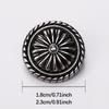 10 шт./комплект Винтажные Круглые Металлические Пуговицы с Дизайном Подсолнуха Для Костюма Пиджака Трикотажа Пальто Свитера Универсальные Элегантные Декоративные Пуговицы