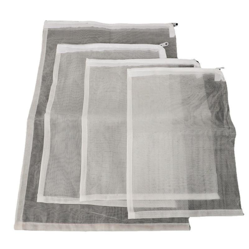 Нейлоновый фильтр-мешок для аквариума 100 меш с молнией для активированного угля и керамических колец