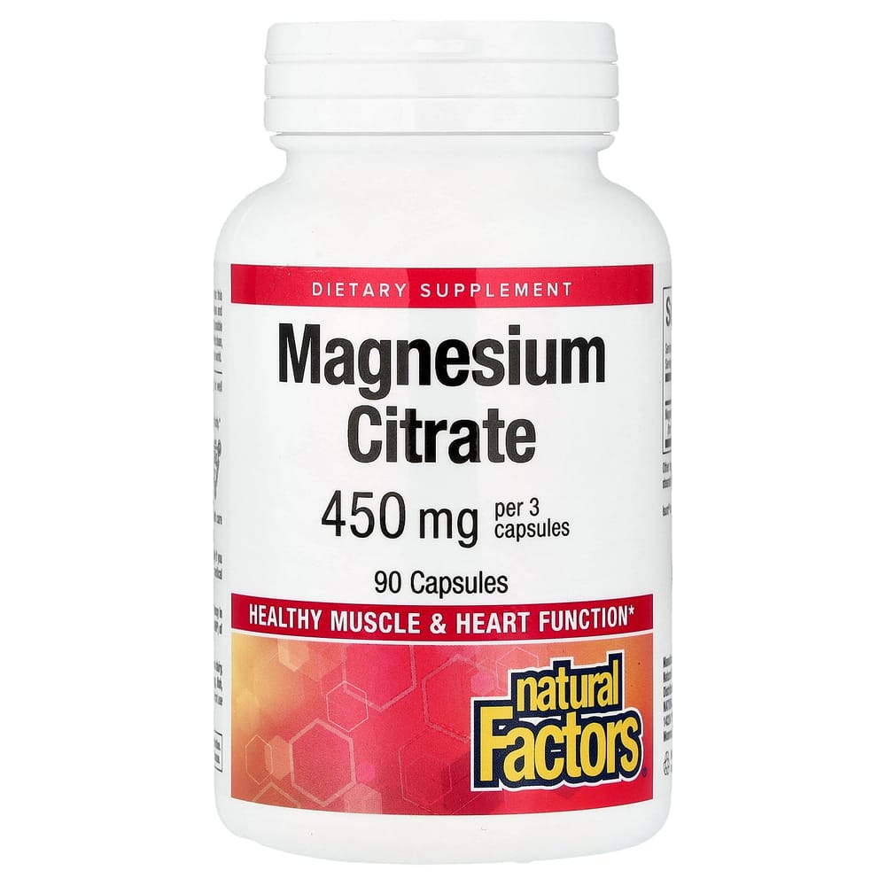 Natural Factors Magnesium Citrate 150mg, 90 Capsules