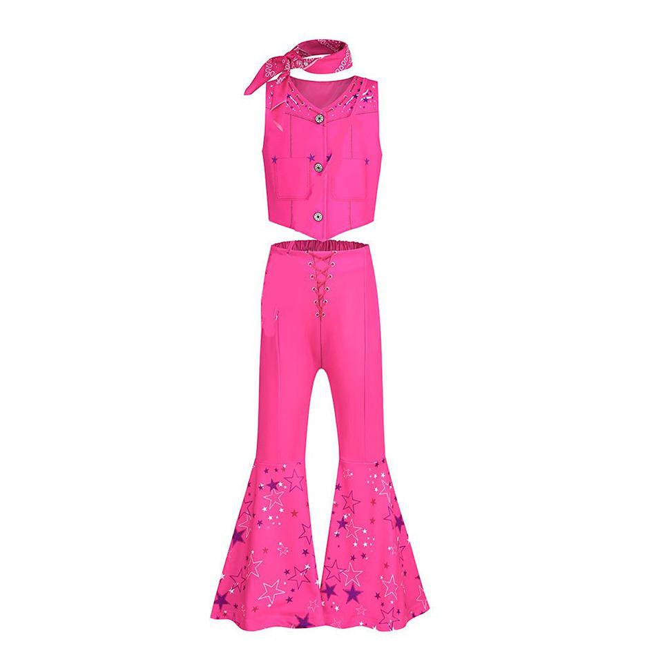 Косплей по европейским и американским фильмам: Детский костюм-трансформер Барби для ролевых игр с расклешенными брюками