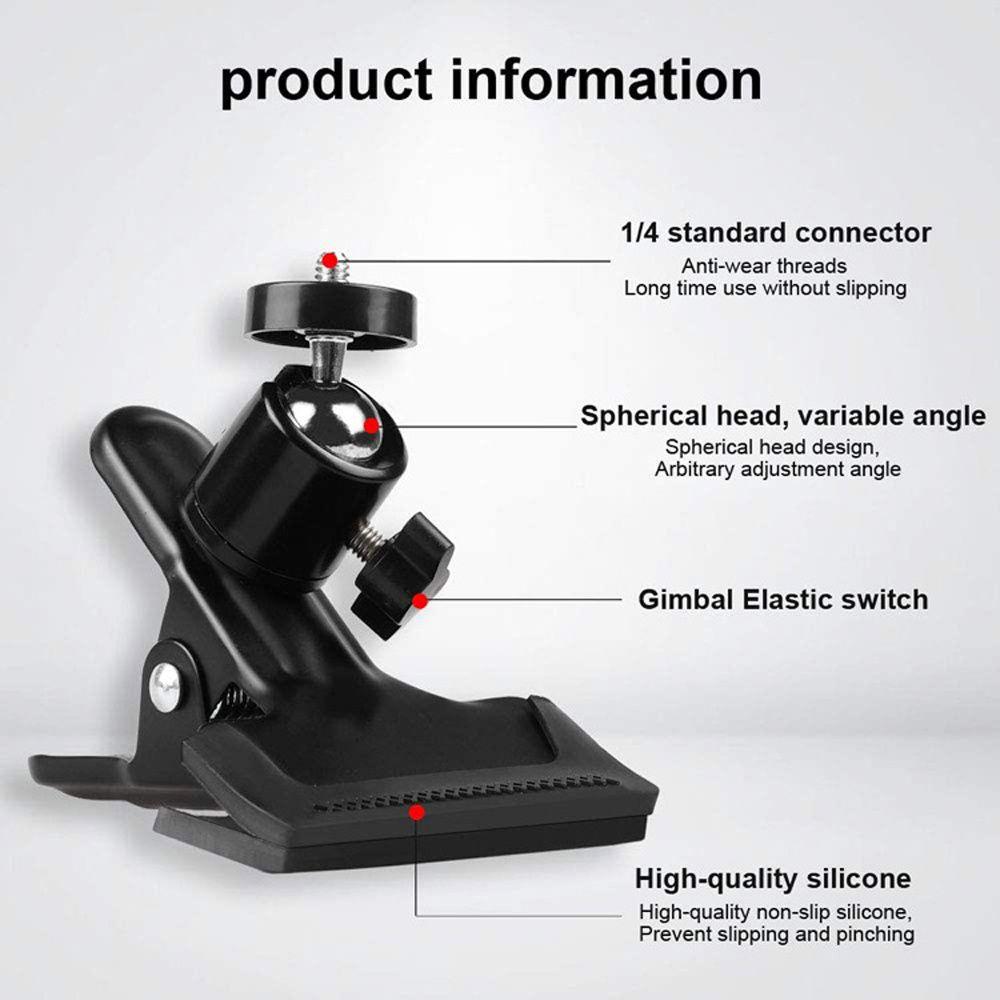 Guitar Accessories Bracket Stand Guitar Phone Holder Guitar Head Clip Tripod Clip Head Phone Holder