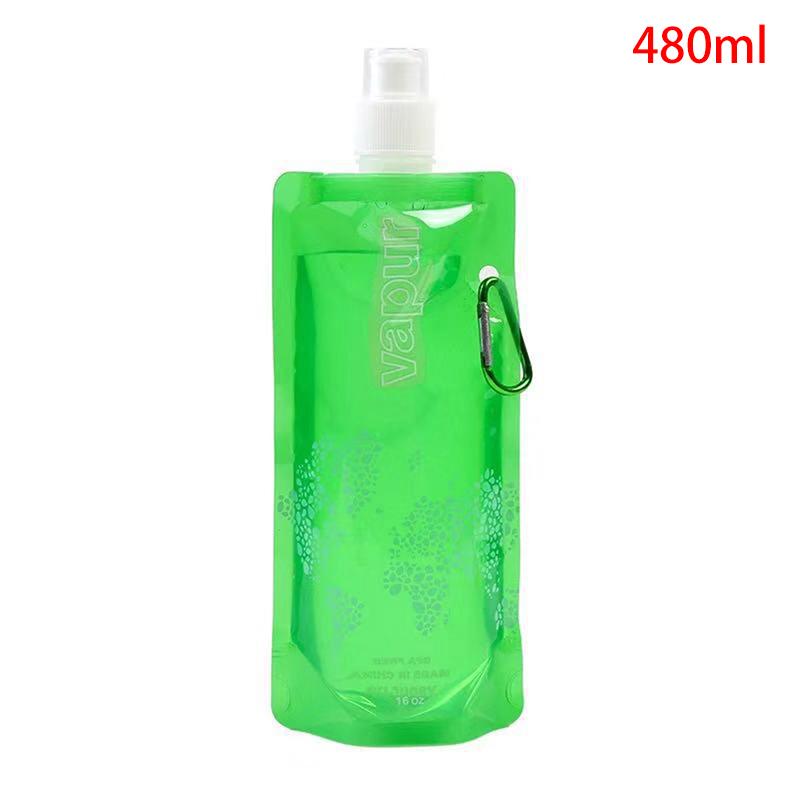 480Ml Portable Ultralight Foldable Water Bag Soft Flask Bottle Water Bag