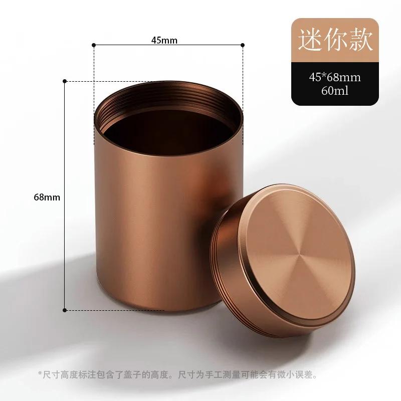 Мини Портативная Герметичная Банка Дорожная Влагостойкая Однотонная Контейнер для Хранения Продуктов Орехи Конфеты Жестяная Банка для Чая Металлическая Коробка Нержавеющая Сталь