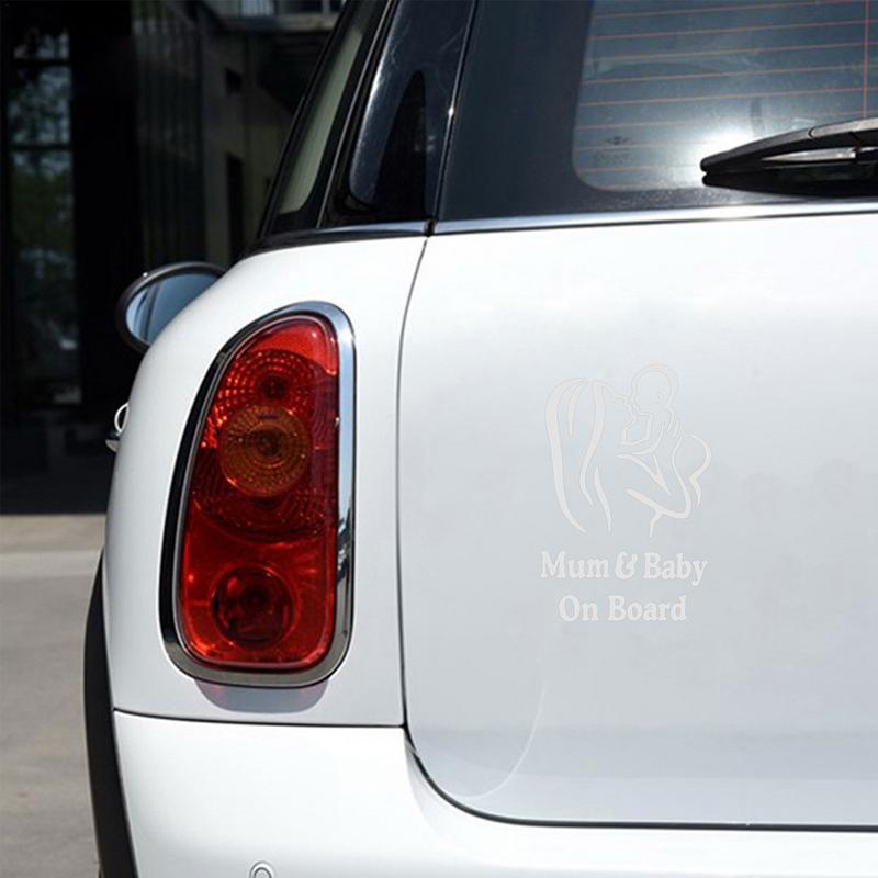 Наклейка на автомобиль «Ребенок и мама на борту» Водонепроницаемая, солнцезащитная, безопасная, наклейка на окно, безопасная для детей, наклейка на автомобиль «Ребенок в машине»