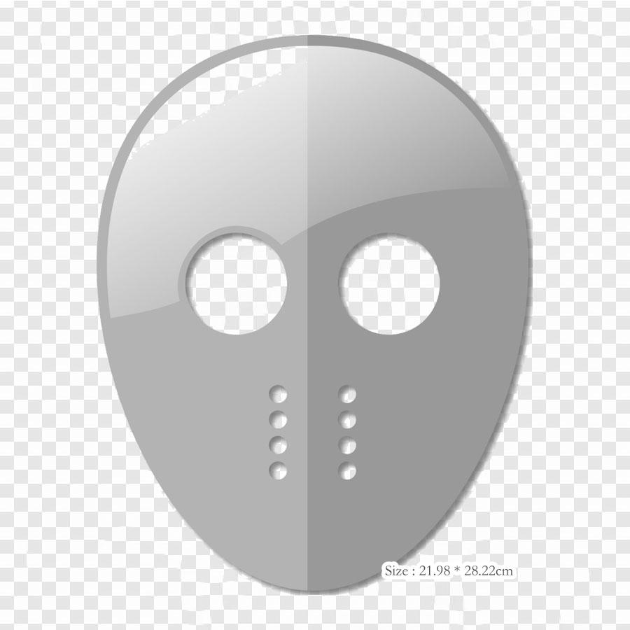 Hockey Mask Goaltender Mask Ice Hockey Iron On Heat Transfer Printing Vinyl Patches Sticker for Clothes DIY Appliques Washable Patches