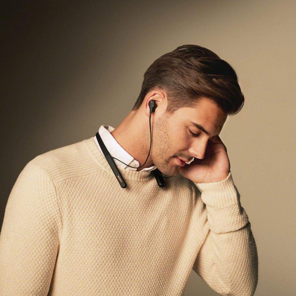 Sony Wireless Earphones Audio Amazon Alexa Up to 10 Hours of Continuous Neckband QN1 Hard Case 2019 with 360 Reality Audio Black Noise-Canceling