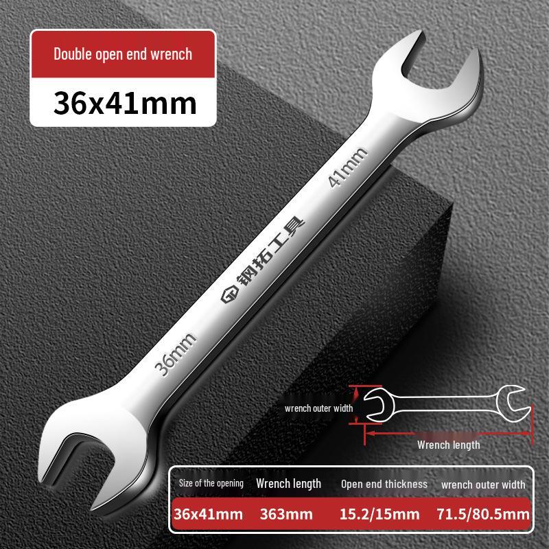 Набор рожковых ключей с двумя открытыми концами (Тонкая вилка) - Размеры 8, 10, 14, 17