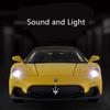 1/32 Maserati MC20 Cabrio Alloy Sports Car Model Diecast Metal Simulation Toy Model Collection Sound and Light Kids Toys Gift