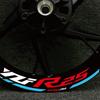 Stripe Sticker Fit Yamaha YZF R25 YZFR25 Motorcycle Wheel Hub Decal Rim Decoration Sticker Reflective Sticker (Color : D)