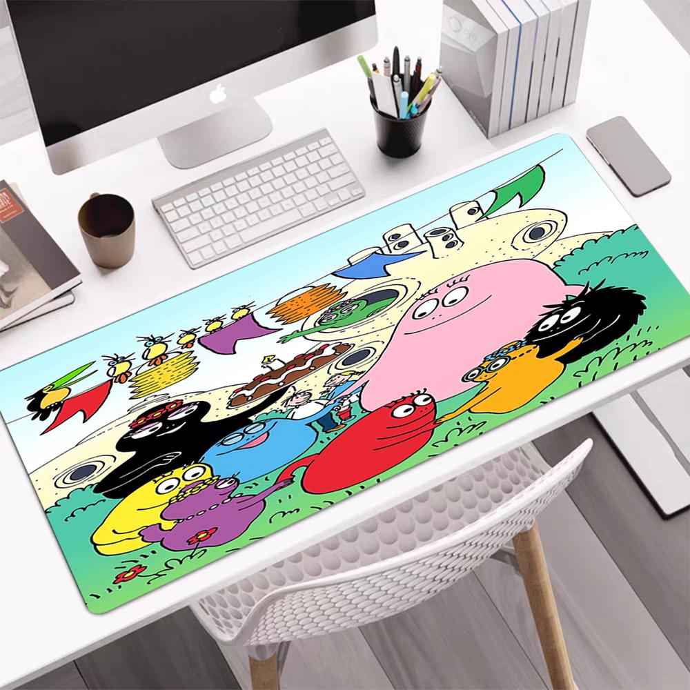 Barbapapa Theme Mouse Pad, Non Slip Rubber Base, Multifunctional Office & Home Decor, Perfect for Workspace Personalization.