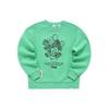 FILA Sweatshirts Women's Fruit Milk Green Crew Neck Moderate Regular (Unisex) Sweatshirts F11W218218F LG