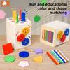 Learning Wooden Gear Shape And Color Sorting Toy For Kids Developmental Play