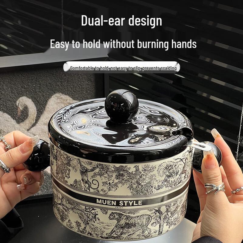 Ceramic Lard and Oil Storage Pot