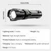 P200 Super Powerful LED Flashlight Zoom Tactical Torch Built-in Battery USB Rechargeable Waterproof Lamp Ultra Bright Lantern