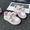 Lightweight Anti-Slip Board Shoes for Girls Soft Sole Princess Sneakers Spring Autumn Low Top Running Shoes