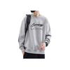 Li-Ning Letter Logo Casual Loose Printed Round Neck Pullover Sweatshirt Men Sweatshirt Light-Floral-Gray AWDTC71-2