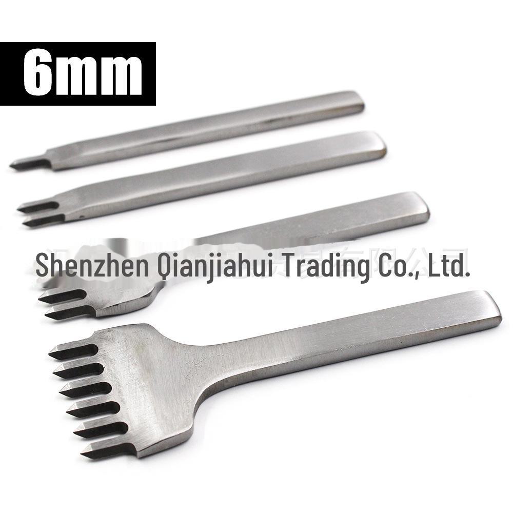 Инструмент для перфорации кожи из белой стали с несколькими характеристиками - алмазная резка, варианты от 3 до 6 мм