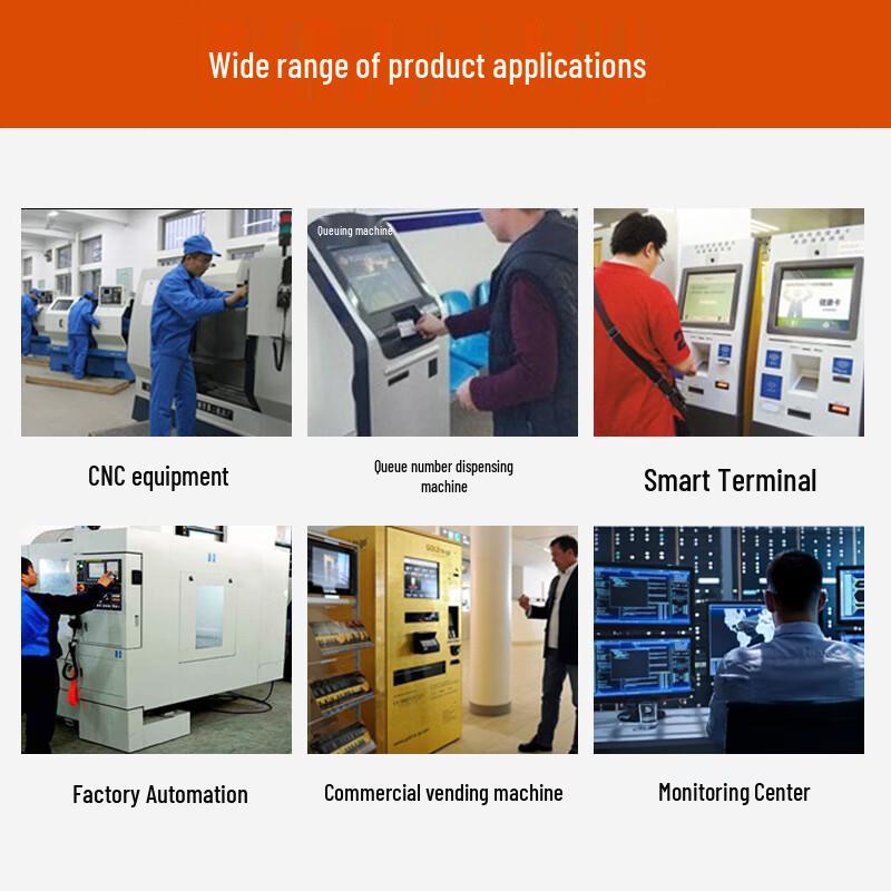 YOUFAN Fully Enclosed Industrial Touch Panel PC CN plug (adapter included)