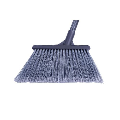 Senkichi SGB-24 Forked Synthetic Fiber Broom for Site Use, Short Handle, Total Length: Approx. 820mm