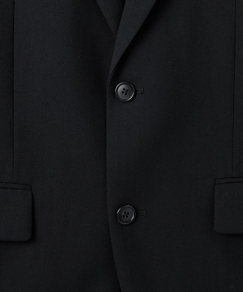 MUSINSA STANDARD [Plus] Relaxed Basic Wool Blazer [Black]
