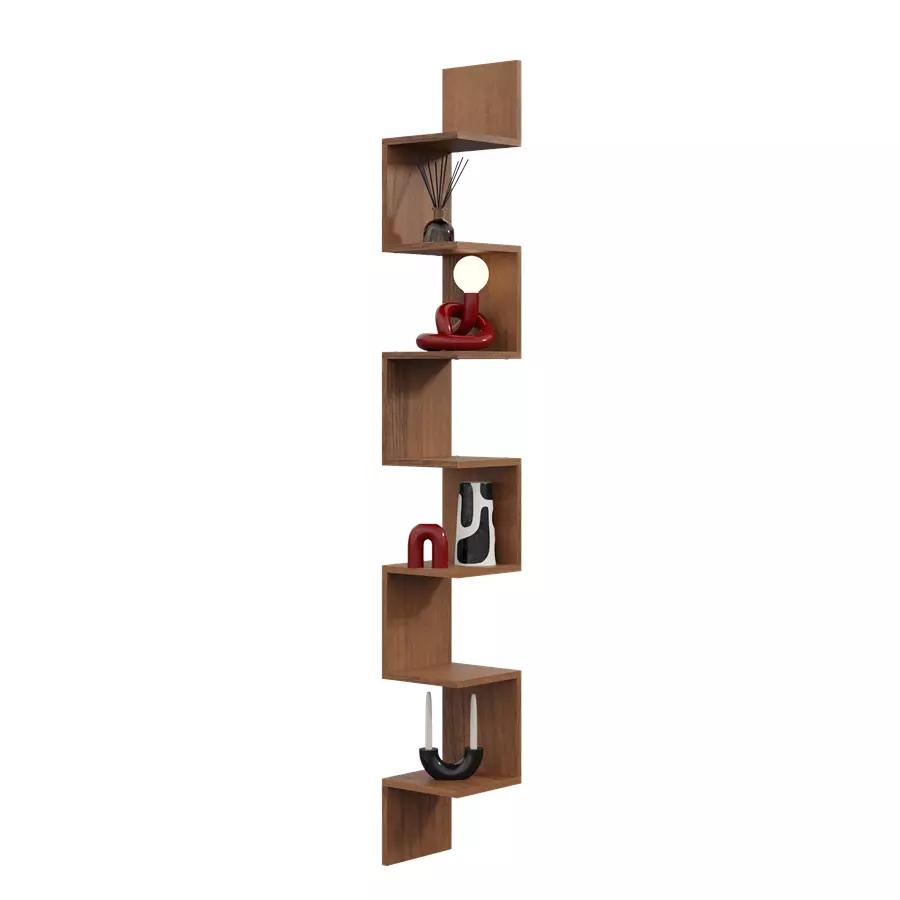 Modern Maxi Hanging Corner Shelf - 202cm white