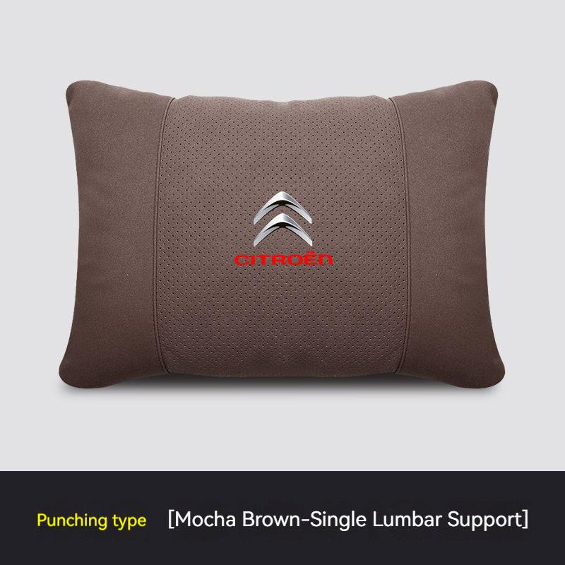 Car Headrest Cover Seat Head Rest Neck Pillow Protector For Citroen DS 3 C4 C3 C5 Aircross Berlingo Celysee Cactus Picasso Saxo anm123