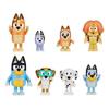 8pcs Cartoon Animation Bluey Movable Dolls Pvc Toys Action Collection Model Figures