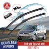 Щетки стеклоочистителя для VW Touran MK1 2007-2015 лобовое стекло чистое окно лобовое стекло автозапчасти автомобильные щетки для дождя 24''+18''