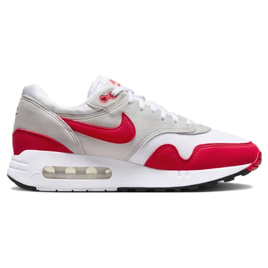 Nike Air Max 1 86 OG Big Bubble — красные женские кроссовки, белые университетские, красные, светло-нейтральные, серые, DO9844-100
