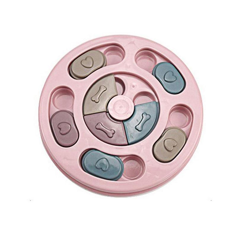 NonSlip Bowl Slow Feeder Slowly Eating Interactive Food Dispenser Dog Puzzle Toys Pet Training Game