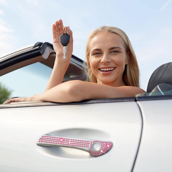 4MM Car Rhinestone Sticker Self-adhesive Sparkling Bling Multi-functional Handmade Craft Auto Body DIY Decoration Decal Automobile Supplies