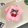Children's Casual Short-sleeved T-shirt - Summer Girl's Cute Cherry T-shirt