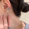 1Pc/Pair Vintage Punk Bow Ribbon Ear Clip Earrings For Women Girls  Tassel Non-Piercing Ear Cuff Jewelry Party Gifts