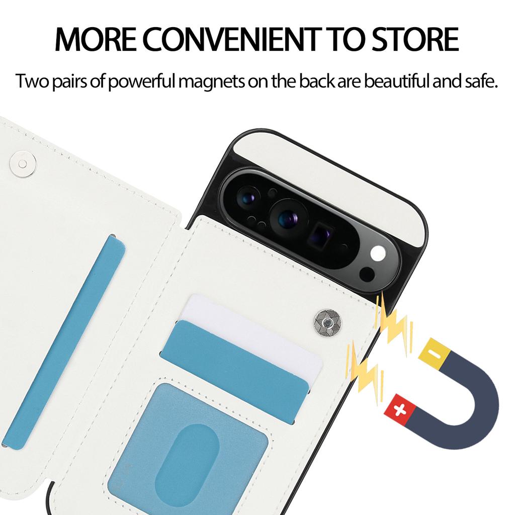 Case for Google Pixel 9Pro XL, leather wallet with card holder