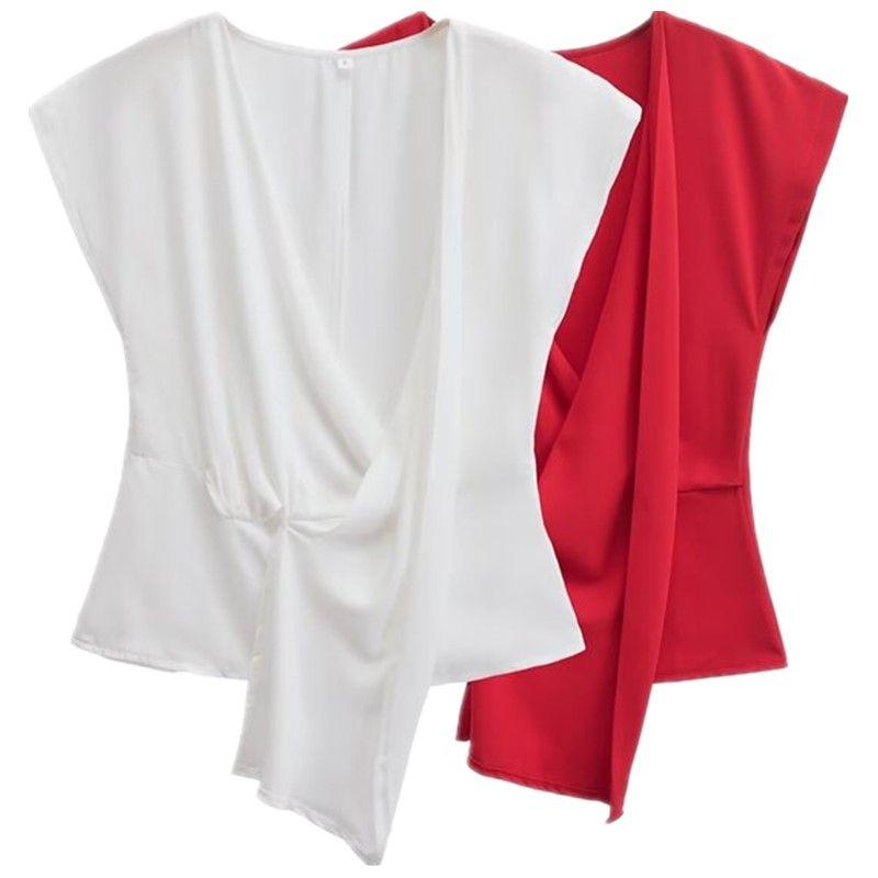 Fashion Style 2024 New Fall Women's Clothing Stylish Minimalist Easiest for Match Round Neck Sleeveless Tops 3055572