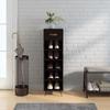 VidaXL Shoe Cabinet Black 30x35x105 Cm Engineered Wood 829645