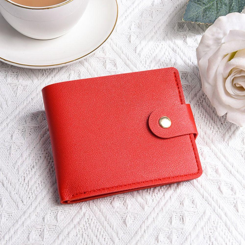 Multifunctional Mini Wallet PU Leather Coin Purse Portable Card Holder Clip Women